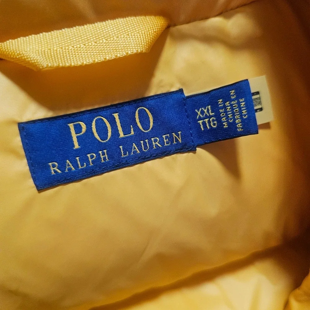 Polo Ralph Lauren Equestrian Yellow Puffer‎ XXL Men / 2XL Women 90% Down 26